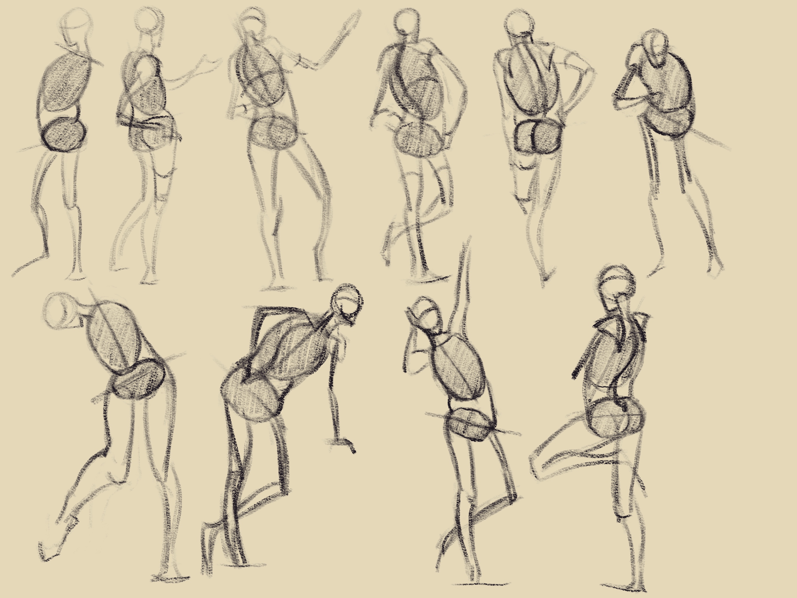 Figures with foreshortening