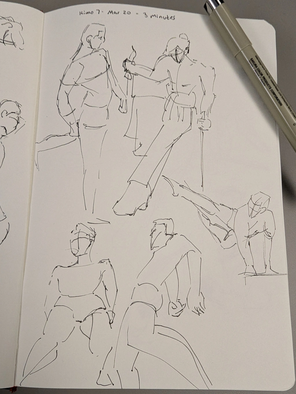 5 ink gesture drawings