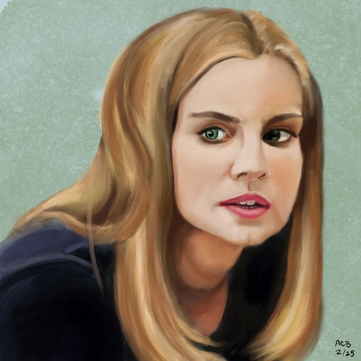 Painting of Veep star Anna Chlumsky