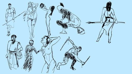 9 5-minute figure sketches